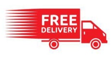 Delivery truck with the word 'FREE Delivery' written on it