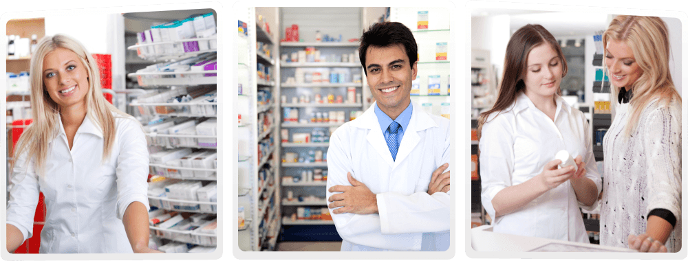 Pharmacists and pharmacy customers